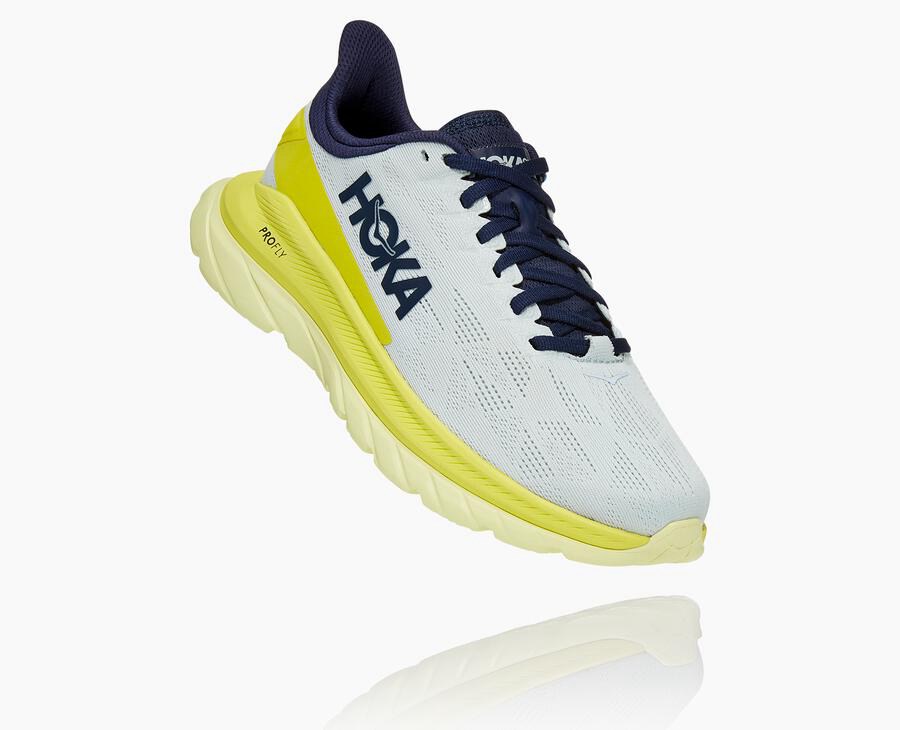 Tenis Hoka One One Mujer Blancos - Mach 4 - KFUP65712